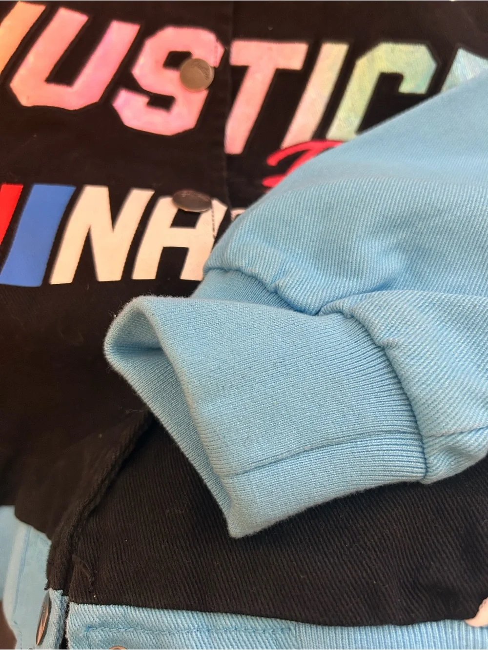 Justice x NASCAR racing bomber jacket size Small